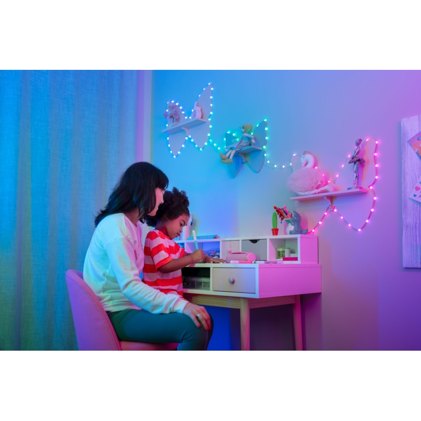 Twinkly - LED RGB Dimmable Christmas chain CANDIES 100xLED 8 m USB Wi-Fi