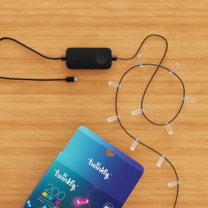 Twinkly - LED RGB Dimmable String CANDIES, 200 LEDs, 14 m, USB, Wi-Fi
