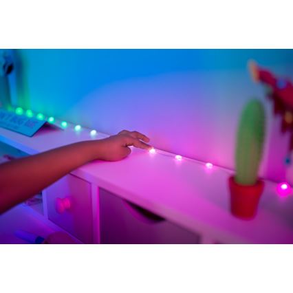 Twinkly - CANDIES LED RGB Dimmable String Lights, 100 LEDs, 8 m, USB, Wi-Fi