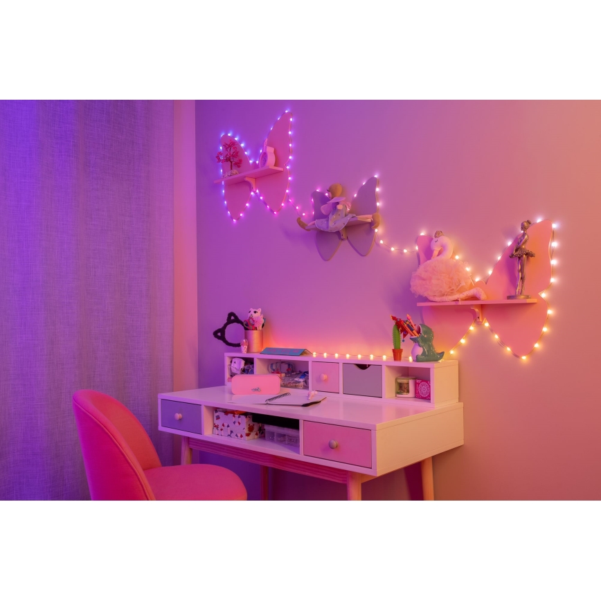 Twinkly - CANDIES LED RGB Dimmable String Lights, 100 LEDs, 8 m, USB, Wi-Fi