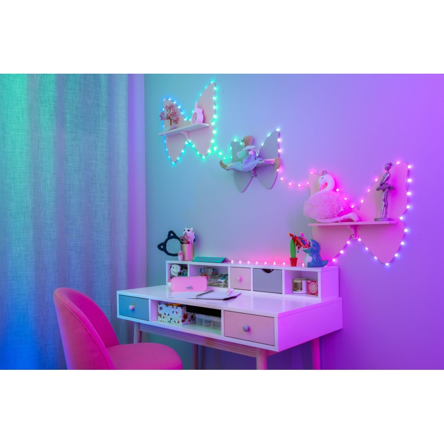 Twinkly - LED RGB Dimmable Christmas chain CANDIES 200xLED 14 m USB Wi-Fi