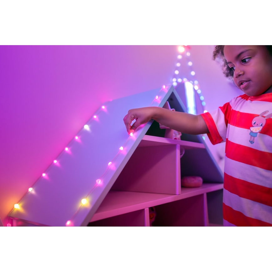 Twinkly - LED RGB Dimmable Christmas chain CANDIES 200xLED 14 m USB Wi-Fi