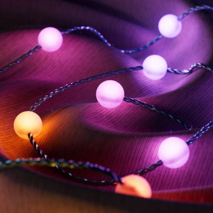 Twinkly - LED RGB Dimmable Christmas chain CANDIES 100xLED 8 m USB Wi-Fi