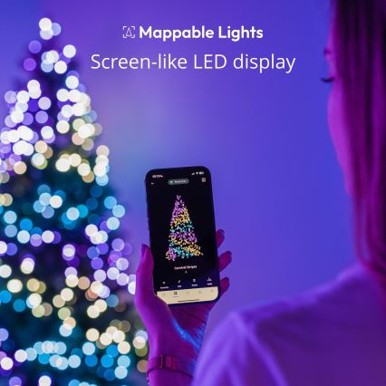 Twinkly - LED RGB Dimmable Christmas chain CANDIES 100xLED 8 m USB Wi-Fi