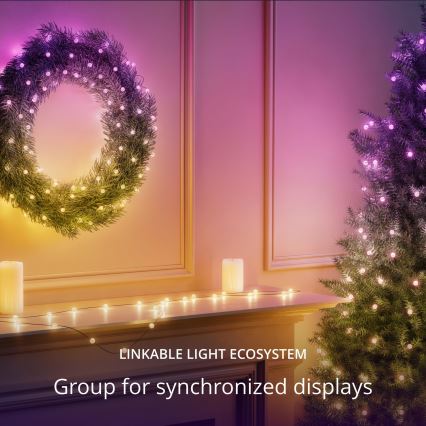 Twinkly - LED RGB Dimmable Christmas chain CANDIES 100xLED 8 m USB Wi-Fi