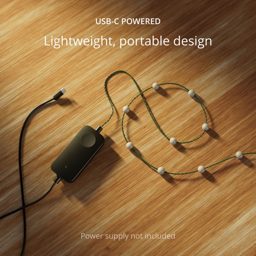 Twinkly - LED RGB Dimmable Christmas chain CANDIES 100xLED 8 m USB Wi-Fi