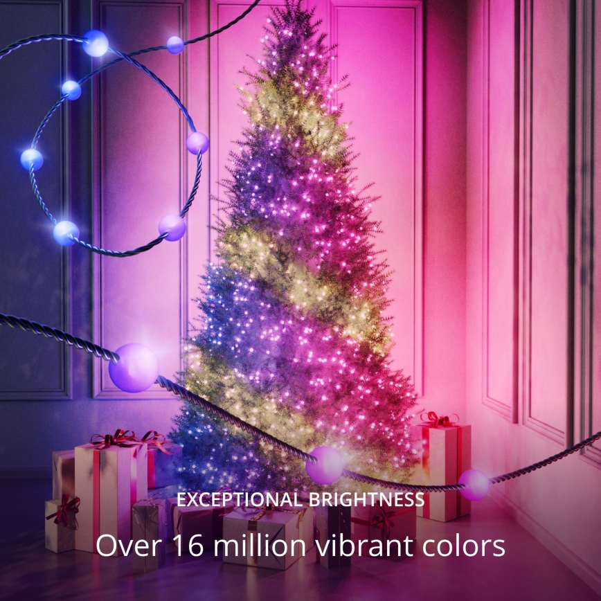 Twinkly - LED RGB Dimmable Christmas chain CANDIES 100xLED 8 m USB Wi-Fi