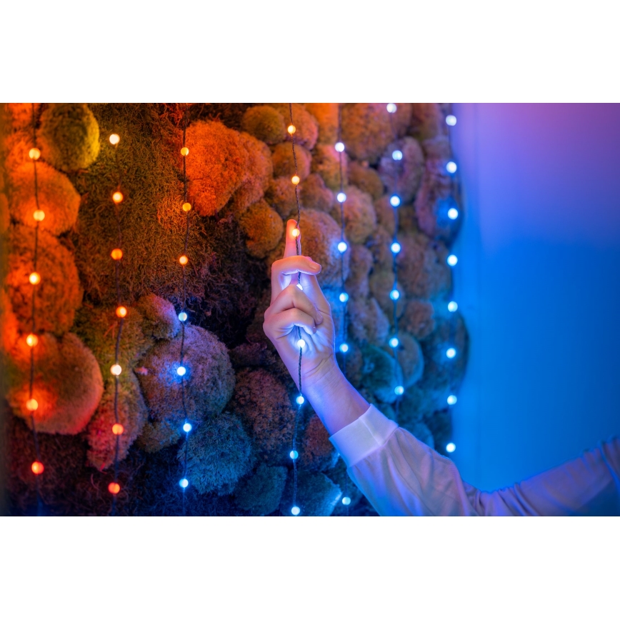 Twinkly - LED RGB Dimmable Christmas chain CANDIES 200xLED 14 m USB Wi-Fi