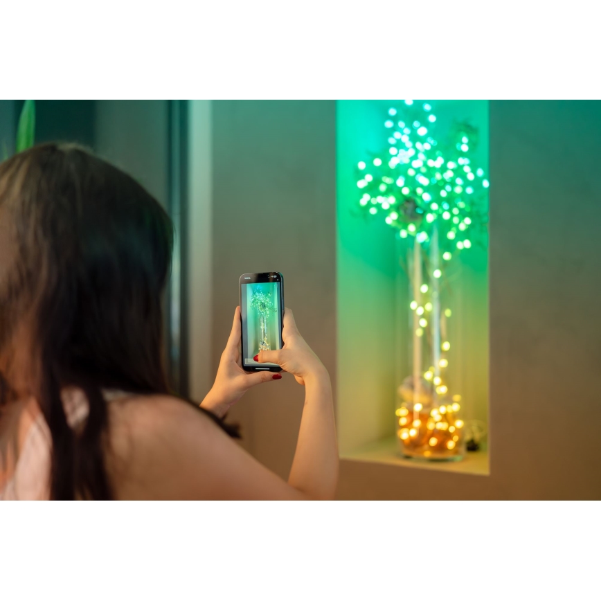 Twinkly - Dimmable RGB LED Christmas String Lights CANDIES 100xLED 8 m USB Wi-Fi