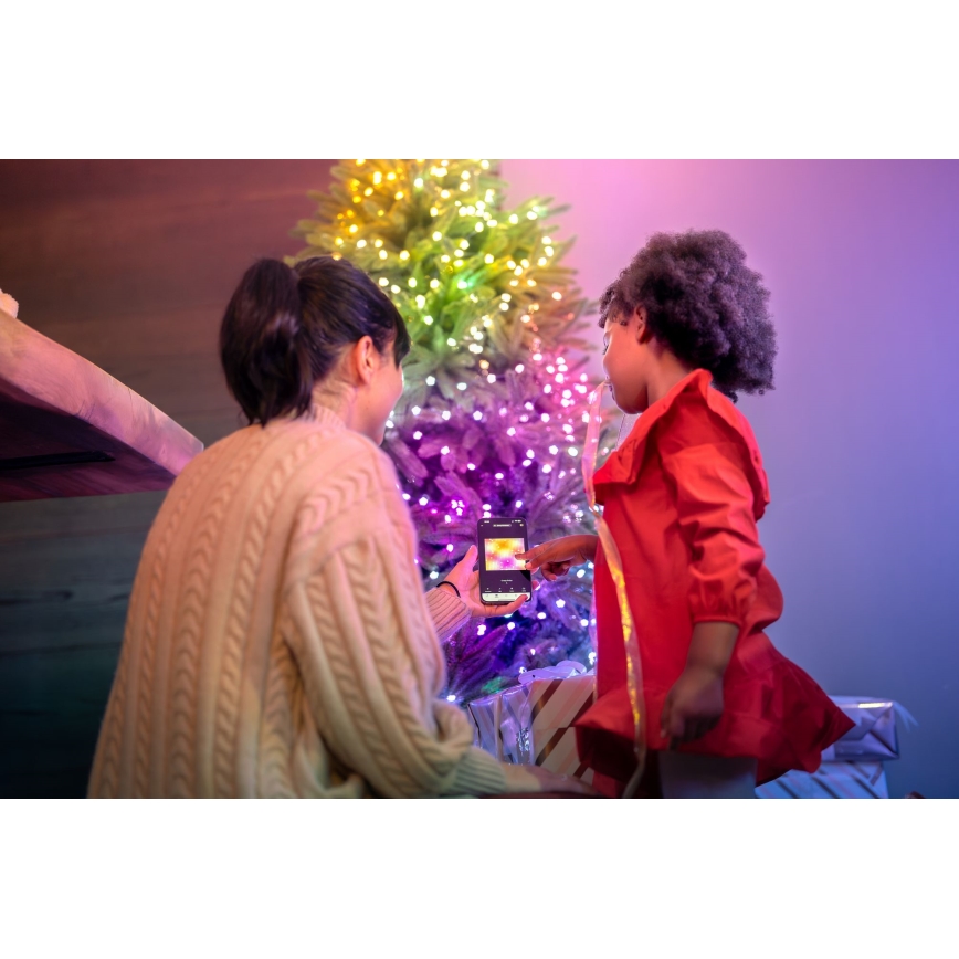 Twinkly - LED RGB Dimmable Christmas chain CANDIES 100xLED 8 m USB Wi-Fi