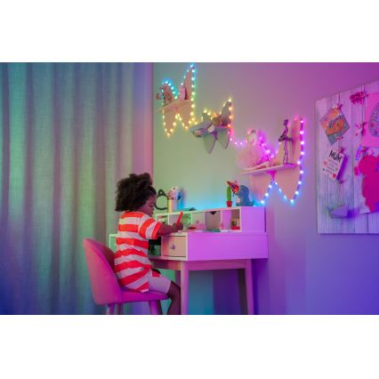 Twinkly CANDIES RGB LED Dimmable String Lights, 200 LEDs, 14 m, USB, Wi-Fi