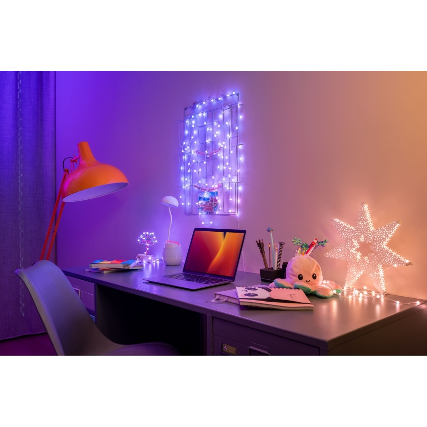 Twinkly CANDIES RGB LED Dimmable String Lights, 200 LEDs, 14 m, USB, Wi-Fi