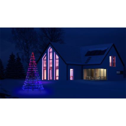 Twinkly - LED RGBW Dimmable outdoor Christmas tree LIGHT TREE 450xLED 3m IP44 Wi-Fi