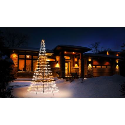 Twinkly - LED RGBW Dimmable outdoor Christmas tree LIGHT TREE 750xLED 4m IP44 Wi-Fi