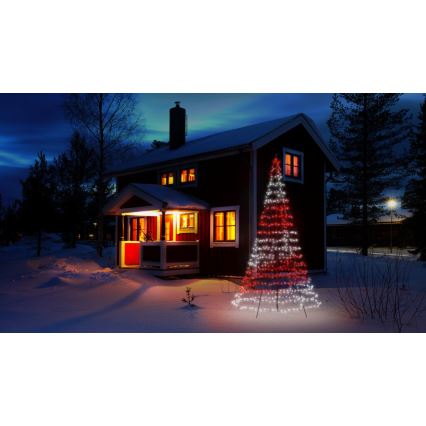 Twinkly - LED RGBW Dimmable outdoor Christmas tree LIGHT TREE 750xLED 4m IP44 Wi-Fi
