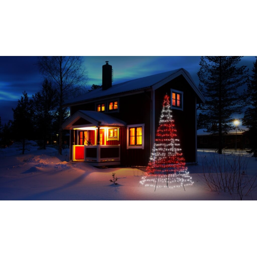 Twinkly - LED RGBW Dimmable outdoor Christmas tree LIGHT TREE 750xLED 4m IP44 Wi-Fi