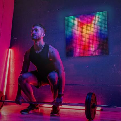 Twinkly - LED RGB Dimmable panel SQUARES 64xLED 16x16 cm Wi-Fi