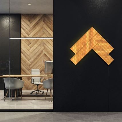 Twinkly - LED RGB Dimmable panel SQUARES 64xLED 16x16 cm Wi-Fi