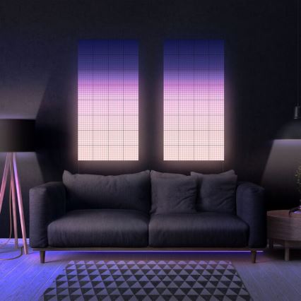 Twinkly - LED RGB Dimmable panel SQUARES 64xLED 16x16 cm Wi-Fi