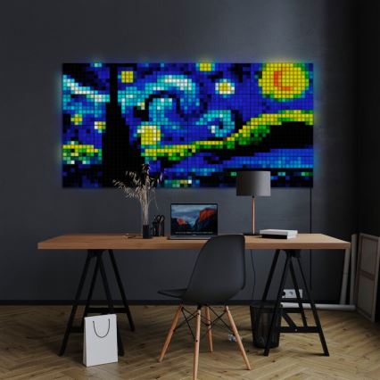 Twinkly - SET 6xLED RGB Dimmable panel SQUARES 64xLED 16x16 cm Wi-Fi