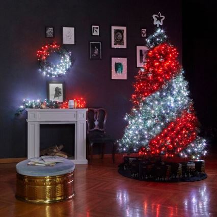 Twinkly - LED RGB Dimmable Christmas wreath PRE-LIT WREATH 50xLED d. 61cm Wi-Fi