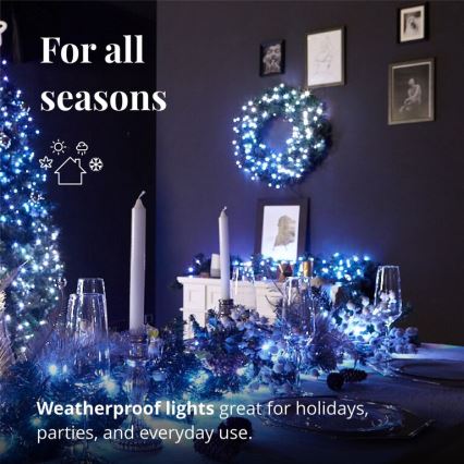 Twinkly - LED RGB Dimmable Christmas wreath PRE-LIT WREATH 50xLED d. 61cm Wi-Fi