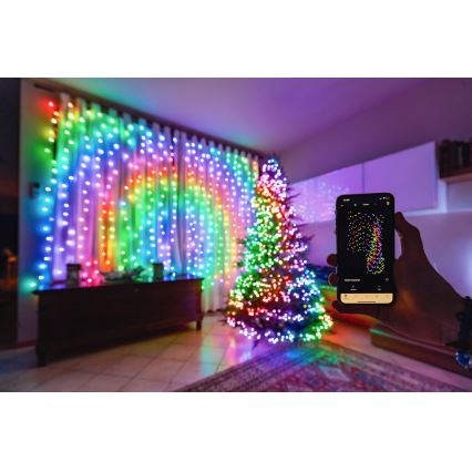 Twinkly - LED RGB Dimmable outdoor christmas chain STRINGS 250xLED 23,5m IP44 Wi-Fi