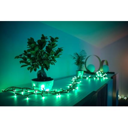 Twinkly - LED RGB Dimmable outdoor christmas chain STRINGS 250xLED 23,5m IP44 Wi-Fi