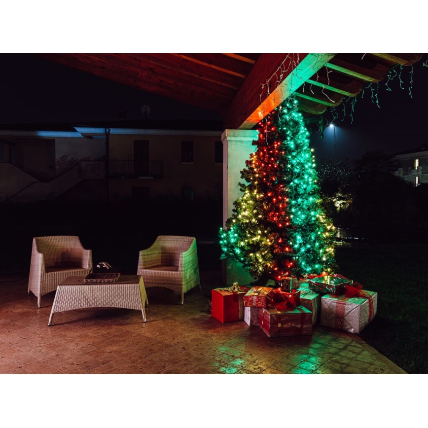 Twinkly - LED RGB Dimmable outdoor christmas chain STRINGS 250xLED 23,5m IP44 Wi-Fi