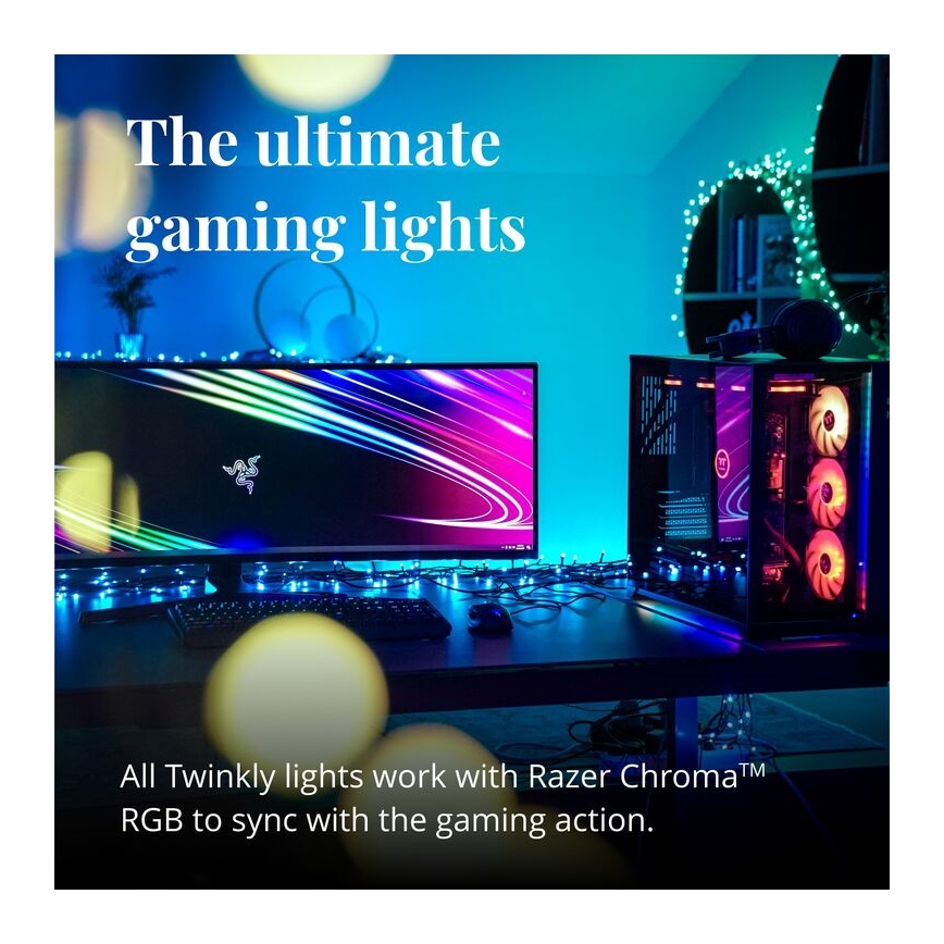 Twinkly - LED RGB Dimmable outdoor christmas chain STRINGS 250xLED 23,5m IP44 Wi-Fi
