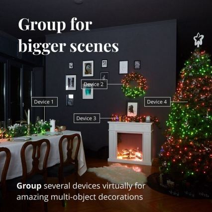 Twinkly - LED RGB Dimmable outdoor christmas chain STRINGS 250xLED 23,5m IP44 Wi-Fi