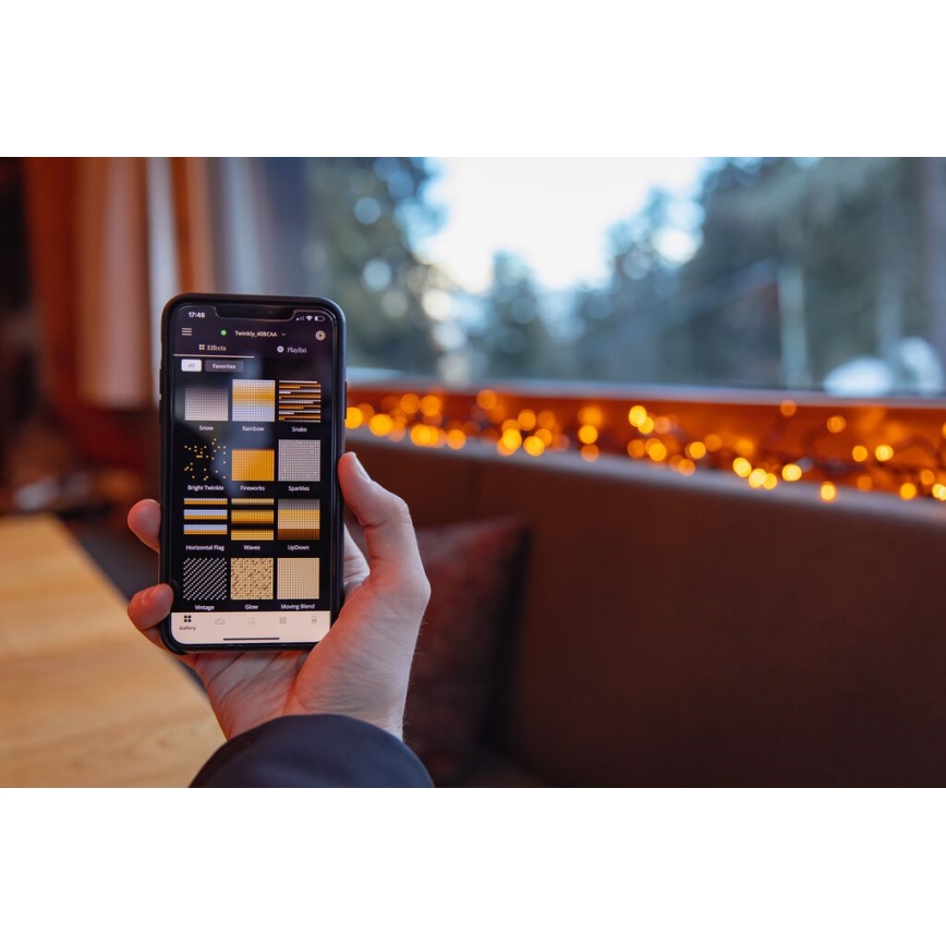 Twinkly - LED Dimmable outdoor christmas chain STRINGS 400xLED 35,5m IP44 Wi-Fi