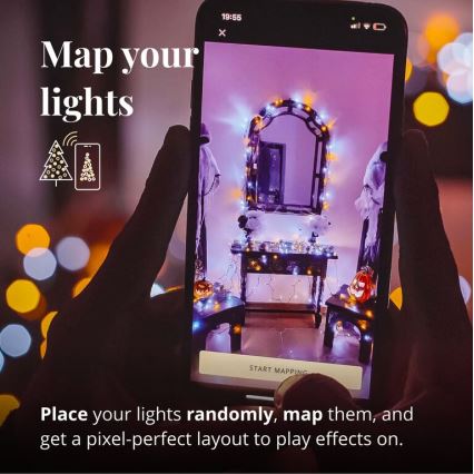 Twinkly - LED Dimmable outdoor christmas chain STRINGS 400xLED 35,5m IP44 Wi-Fi