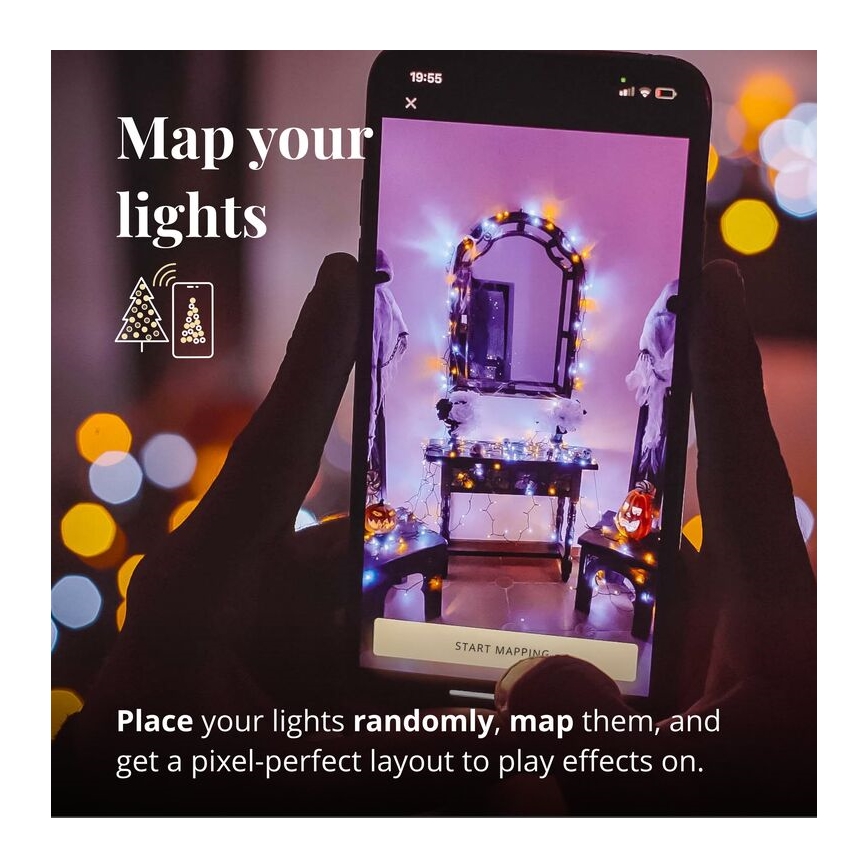Twinkly - LED Dimmable outdoor christmas chain STRINGS 400xLED 35,5m IP44 Wi-Fi