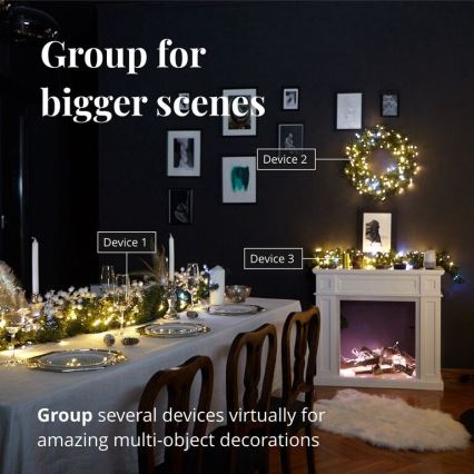 Twinkly - LED Dimmable outdoor christmas chain STRINGS 400xLED 35,5m IP44 Wi-Fi