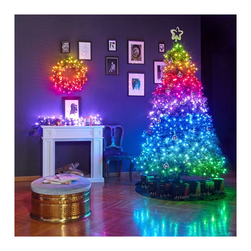 Twinkly - LED RGBW Dimmable outdoor christmas chain STRINGS 400xLED 35,5m IP44 Wi-Fi
