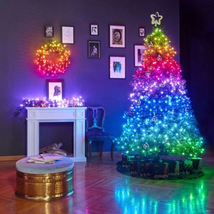 Twinkly - LED RGBW Dimmable outdoor Christmas chain STRINGS 600xLED 51,5m IP44 Wi-Fi