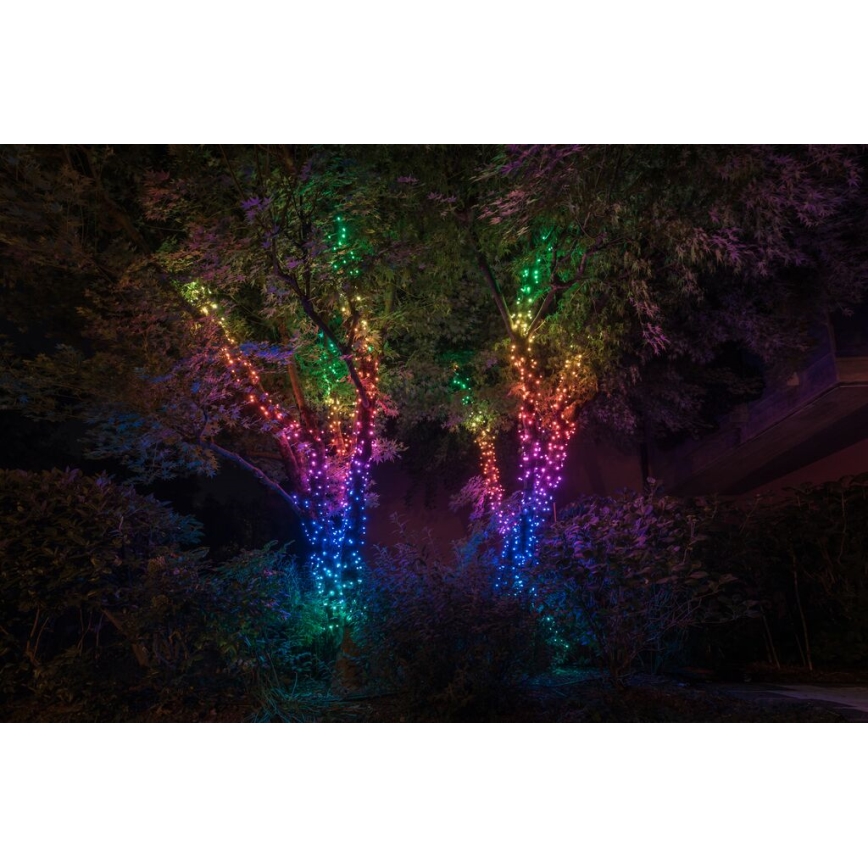 Twinkly - LED RGBW Dimmable outdoor Christmas chain STRINGS 600xLED 51,5m IP44 Wi-Fi