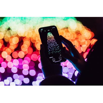 Twinkly - LED RGBW Dimmable outdoor Christmas chain STRINGS 600xLED 51,5m IP44 Wi-Fi