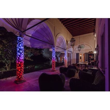 Twinkly - LED RGBW Dimmable outdoor Christmas chain STRINGS 600xLED 51,5m IP44 Wi-Fi