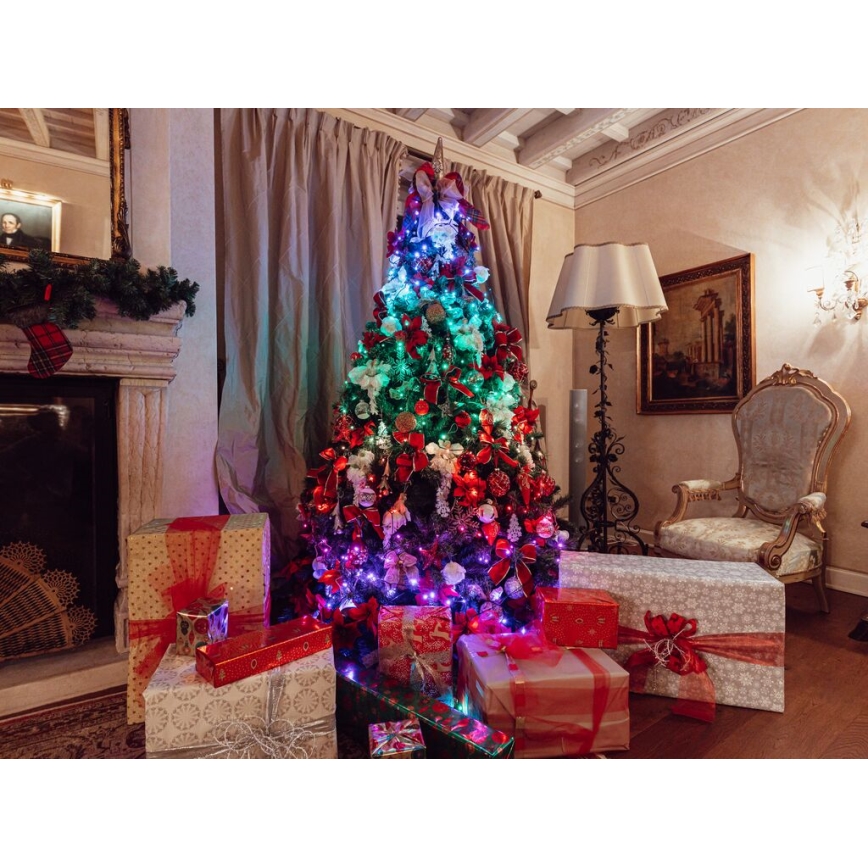 Twinkly - LED RGBW Dimmable outdoor Christmas chain STRINGS 600xLED 51,5m IP44 Wi-Fi