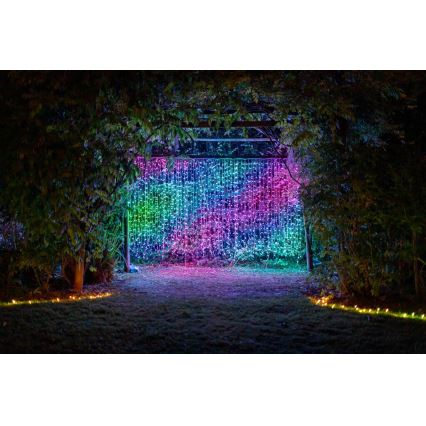 Twinkly - LED RGBW Dimmable outdoor Christmas curtain CURTAIN 210xLED 6,1m IP44 Wi-Fi