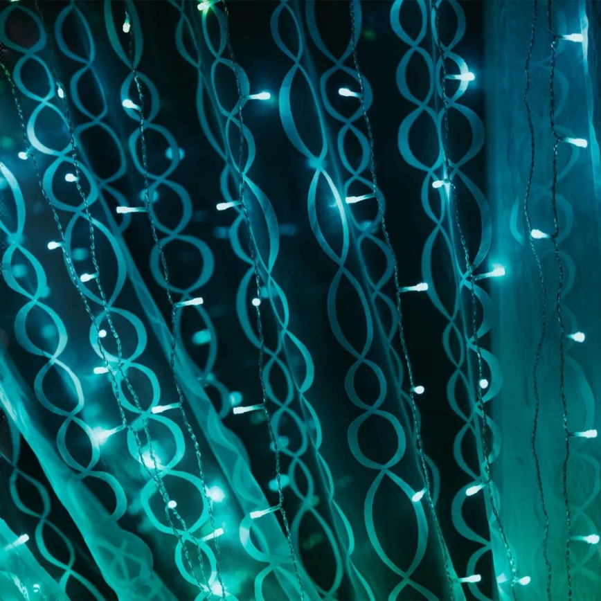Twinkly - LED RGBW Dimmable outdoor Christmas curtain CURTAIN 210xLED 6,1m IP44 Wi-Fi