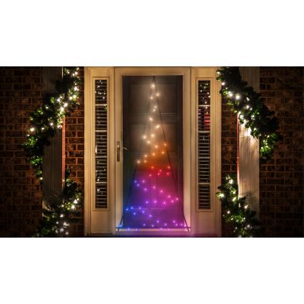Twinkly - LED RGBW Dimmable outdoor Christmas tree LIGHT TREE 70xLED IP44 Wi-Fi