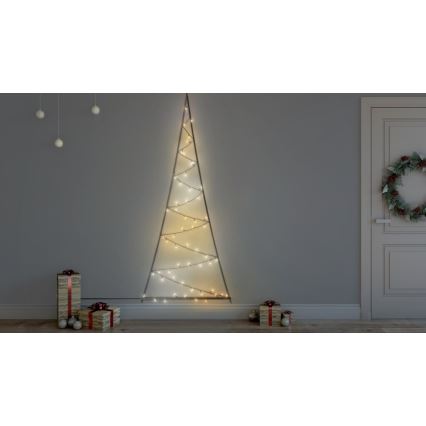 Twinkly - LED RGBW Dimmable outdoor Christmas tree LIGHT TREE 70xLED IP44 Wi-Fi