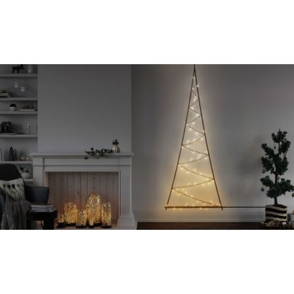 Twinkly - LED RGBW Dimmable outdoor Christmas tree LIGHT TREE 70xLED IP44 Wi-Fi