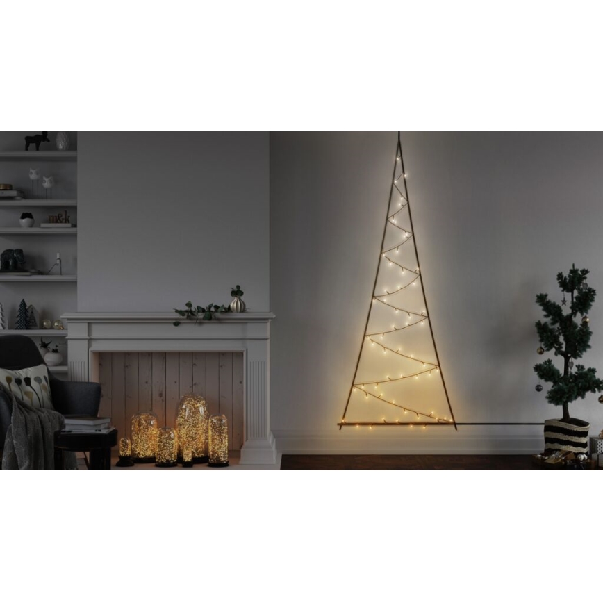 Twinkly - LED RGBW Dimmable outdoor Christmas tree LIGHT TREE 70xLED IP44 Wi-Fi