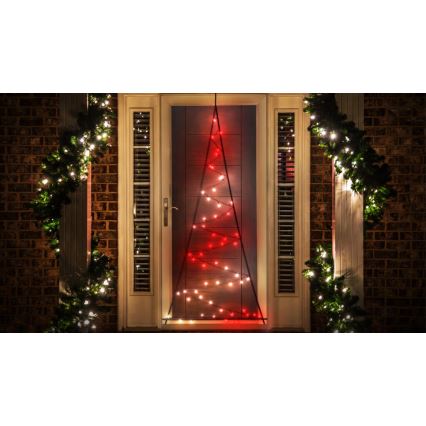 Twinkly - LED RGBW Dimmable outdoor Christmas tree LIGHT TREE 70xLED IP44 Wi-Fi