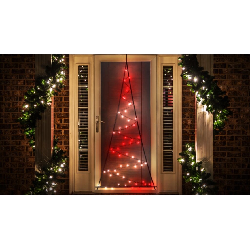 Twinkly - LED RGBW Dimmable outdoor Christmas tree LIGHT TREE 70xLED IP44 Wi-Fi