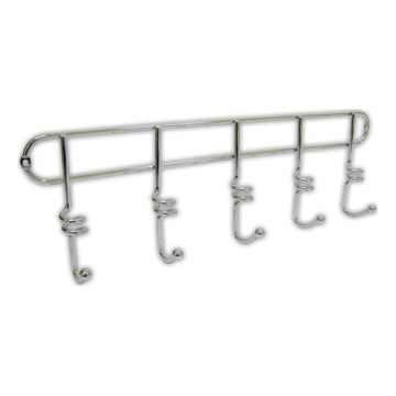TWIST wall hook 4.3 x 14.5 cm, polished chrome